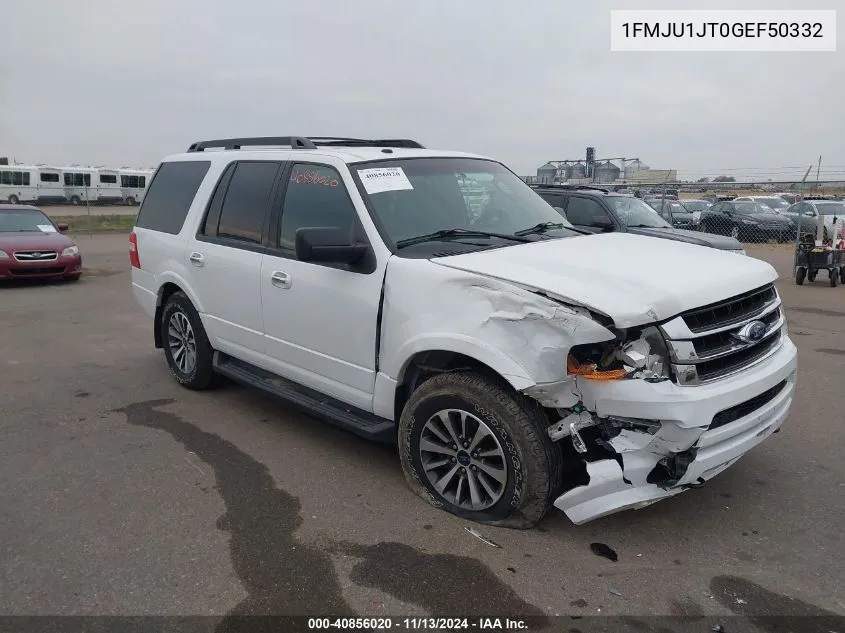 2016 Ford Expedition Xlt VIN: 1FMJU1JT0GEF50332 Lot: 40856020