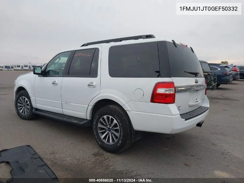 2016 Ford Expedition Xlt VIN: 1FMJU1JT0GEF50332 Lot: 40856020