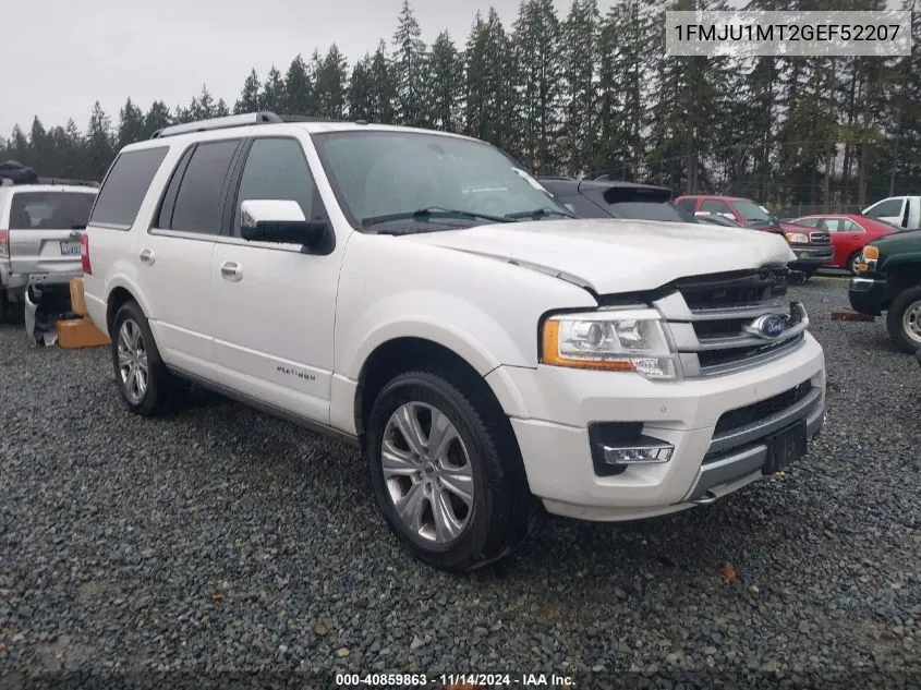 2016 Ford Expedition Platinum VIN: 1FMJU1MT2GEF52207 Lot: 40859863