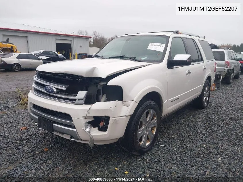 2016 Ford Expedition Platinum VIN: 1FMJU1MT2GEF52207 Lot: 40859863