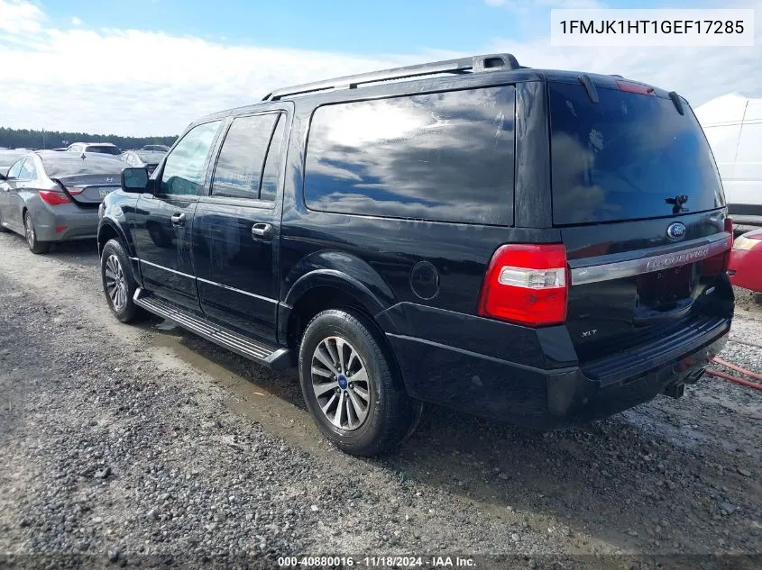 2016 Ford Expedition El Xlt VIN: 1FMJK1HT1GEF17285 Lot: 40880016