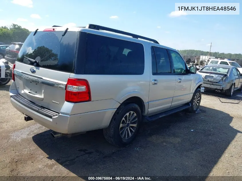 2017 Ford Expedition El Xlt VIN: 1FMJK1JT8HEA48546 Lot: 39675804