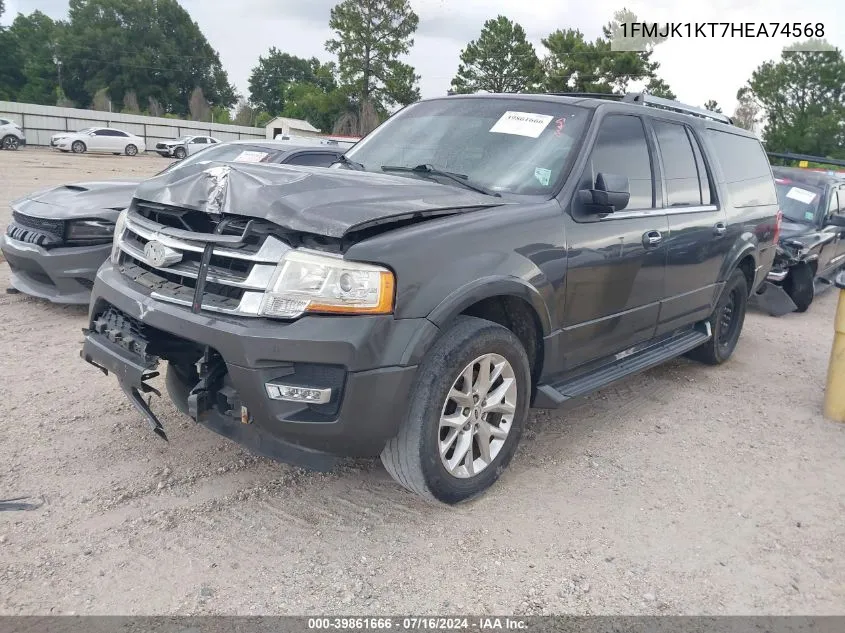 2017 Ford Expedition El Limited VIN: 1FMJK1KT7HEA74568 Lot: 39861666