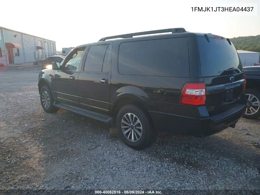 2017 Ford Expedition El Xlt VIN: 1FMJK1JT3HEA04437 Lot: 40052516