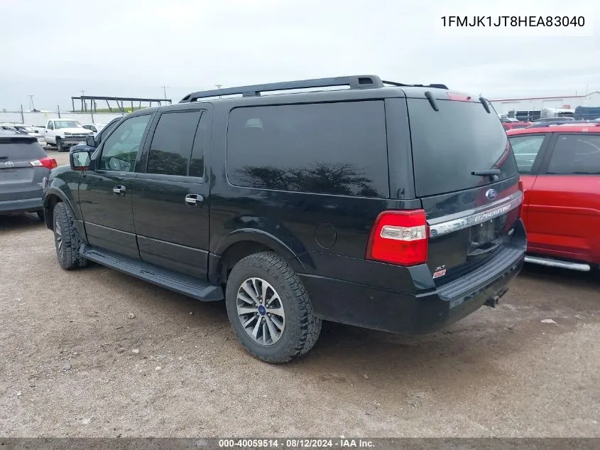 1FMJK1JT8HEA83040 2017 Ford Expedition El Xlt