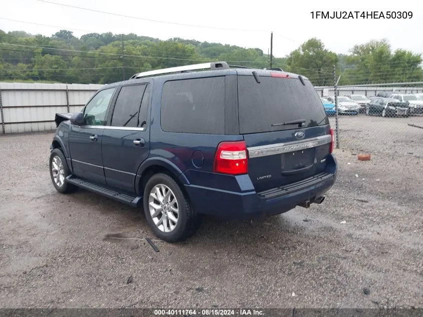 2017 Ford Expedition Limited VIN: 1FMJU2AT4HEA50309 Lot: 40111764