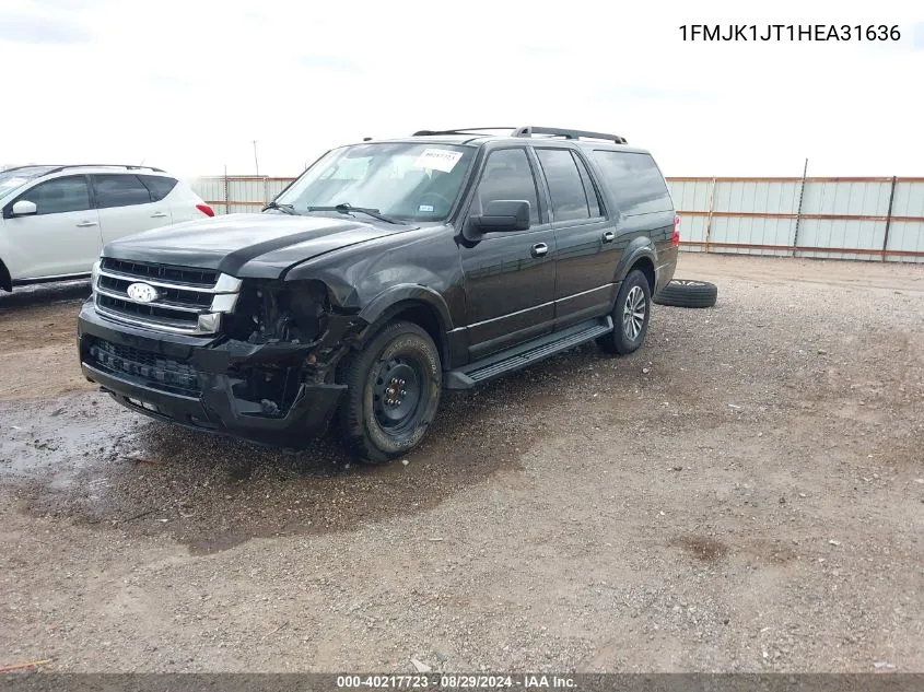 2017 Ford Expedition El Xlt VIN: 1FMJK1JT1HEA31636 Lot: 40217723