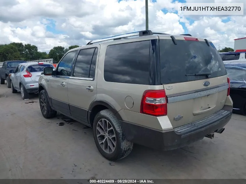 2017 Ford Expedition King Ranch VIN: 1FMJU1HTXHEA32770 Lot: 40224489