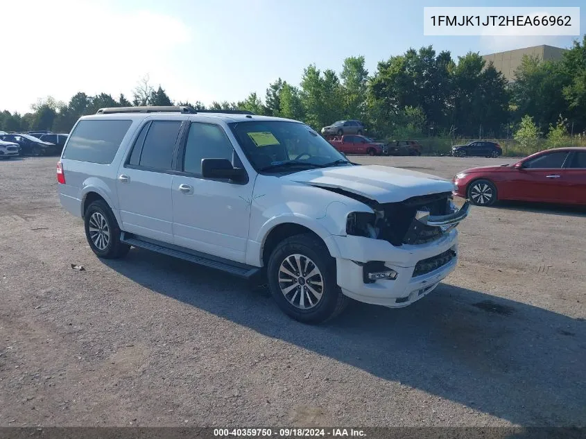 2017 Ford Expedition El Xlt VIN: 1FMJK1JT2HEA66962 Lot: 40359750