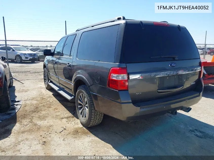 1FMJK1JT9HEA40052 2017 Ford Expedition El Xlt