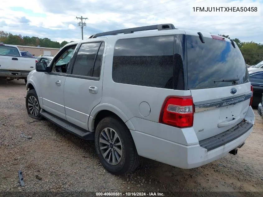 2017 Ford Expedition Xlt VIN: 1FMJU1HTXHEA50458 Lot: 40608581