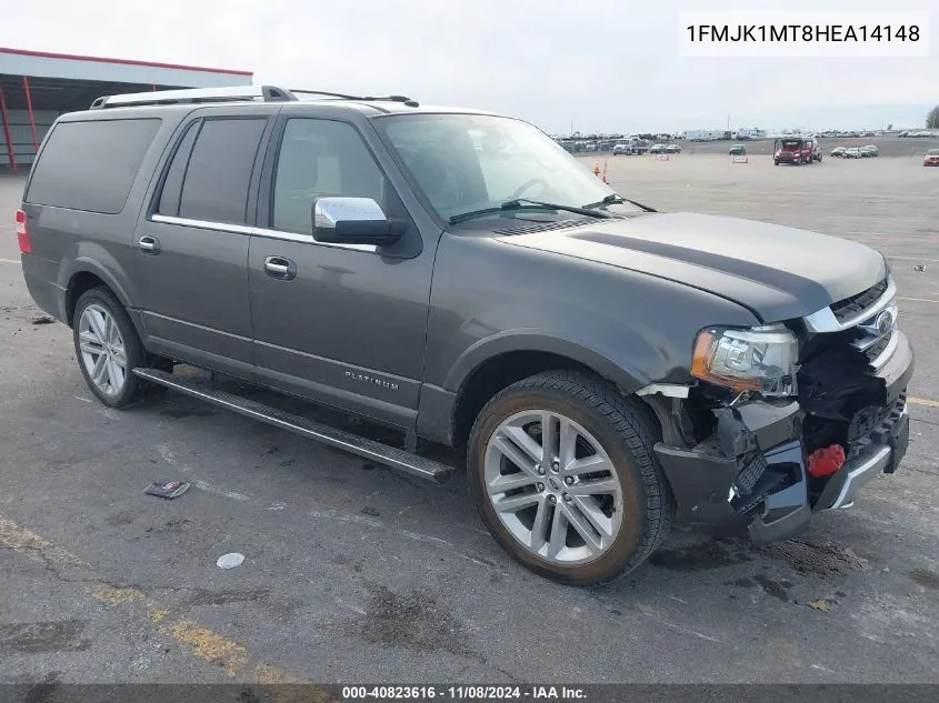 2017 Ford Expedition El Platinum VIN: 1FMJK1MT8HEA14148 Lot: 40823616