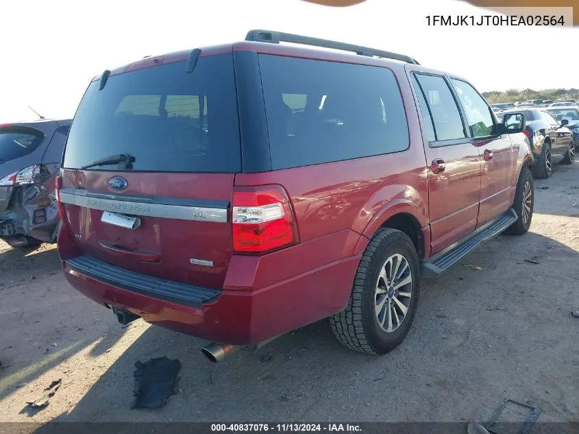 2017 Ford Expedition El Xlt VIN: 1FMJK1JT0HEA02564 Lot: 40837076