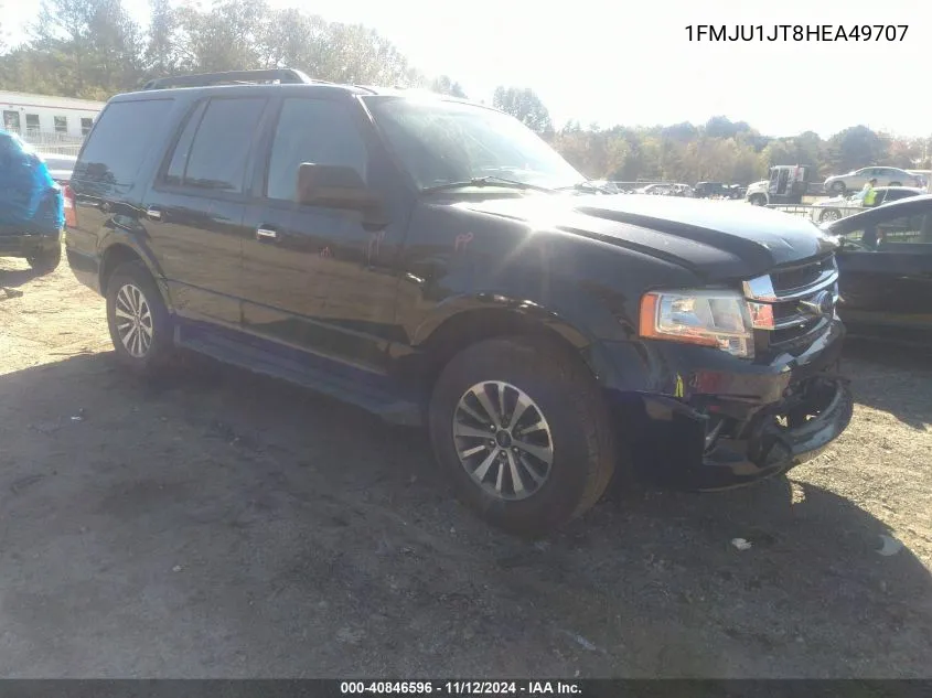 2017 Ford Expedition Xlt VIN: 1FMJU1JT8HEA49707 Lot: 40846596