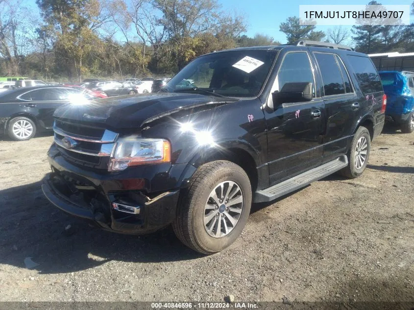 2017 Ford Expedition Xlt VIN: 1FMJU1JT8HEA49707 Lot: 40846596