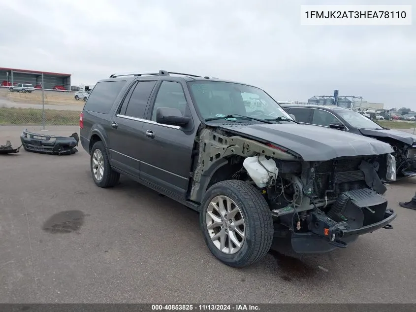 2017 Ford Expedition El Limited VIN: 1FMJK2AT3HEA78110 Lot: 40853825