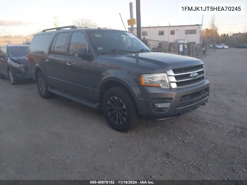 2017 Ford Expedition El Xlt VIN: 1FMJK1JT5HEA70245 Lot: 40876152