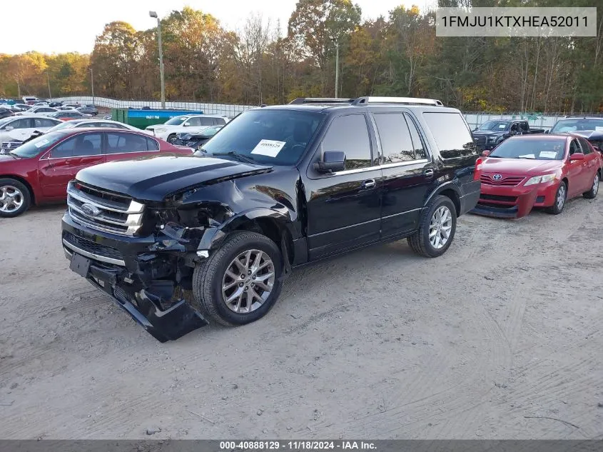 2017 Ford Expedition Limited VIN: 1FMJU1KTXHEA52011 Lot: 40888129