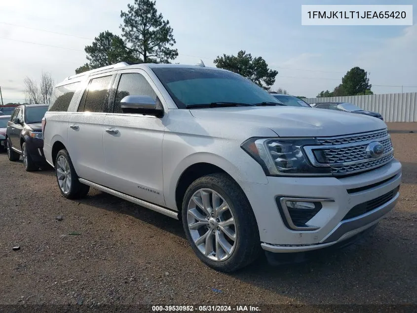 2018 Ford Expedition Max Platinum VIN: 1FMJK1LT1JEA65420 Lot: 39530952