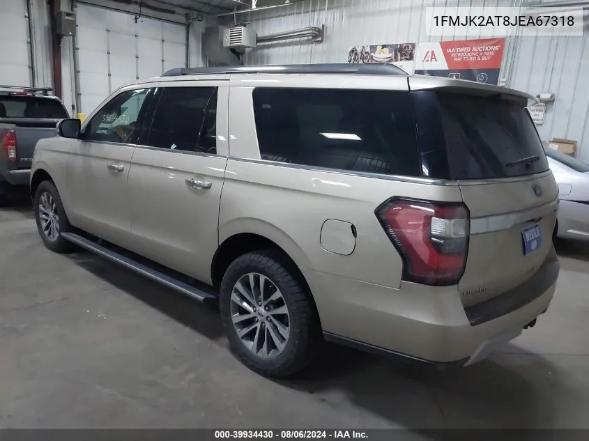 2018 Ford Expedition Max Limited VIN: 1FMJK2AT8JEA67318 Lot: 39934430