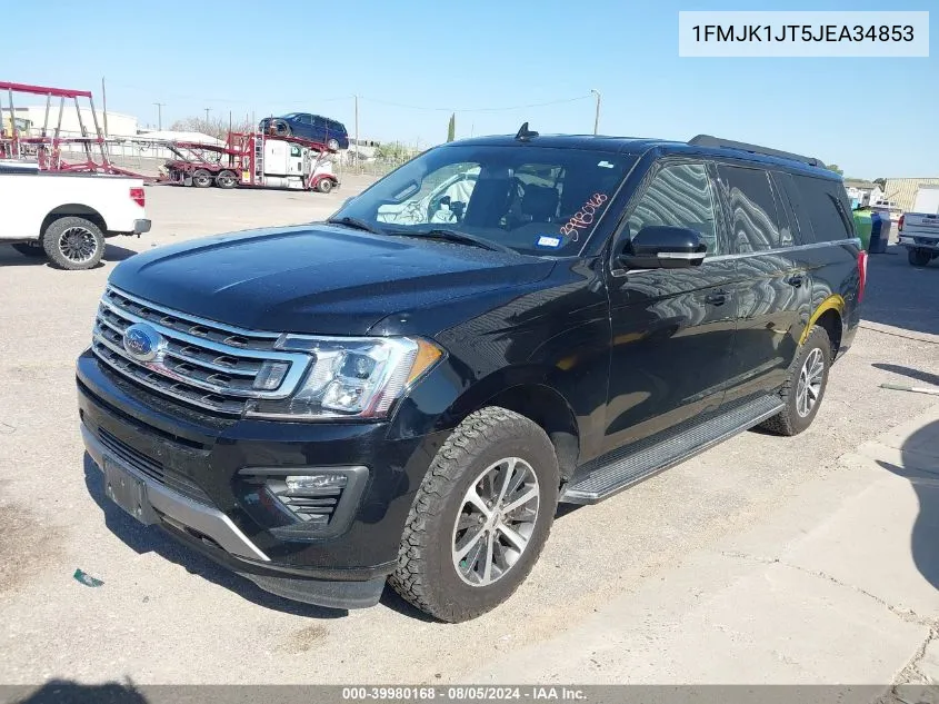 2018 Ford Expedition Max Xlt VIN: 1FMJK1JT5JEA34853 Lot: 39980168