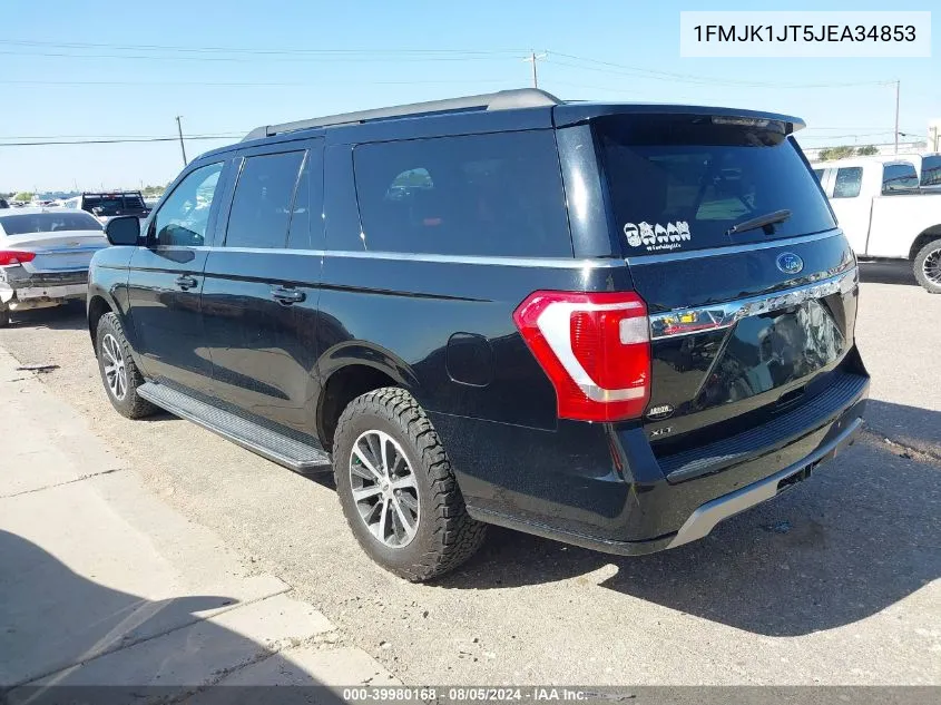 2018 Ford Expedition Max Xlt VIN: 1FMJK1JT5JEA34853 Lot: 39980168