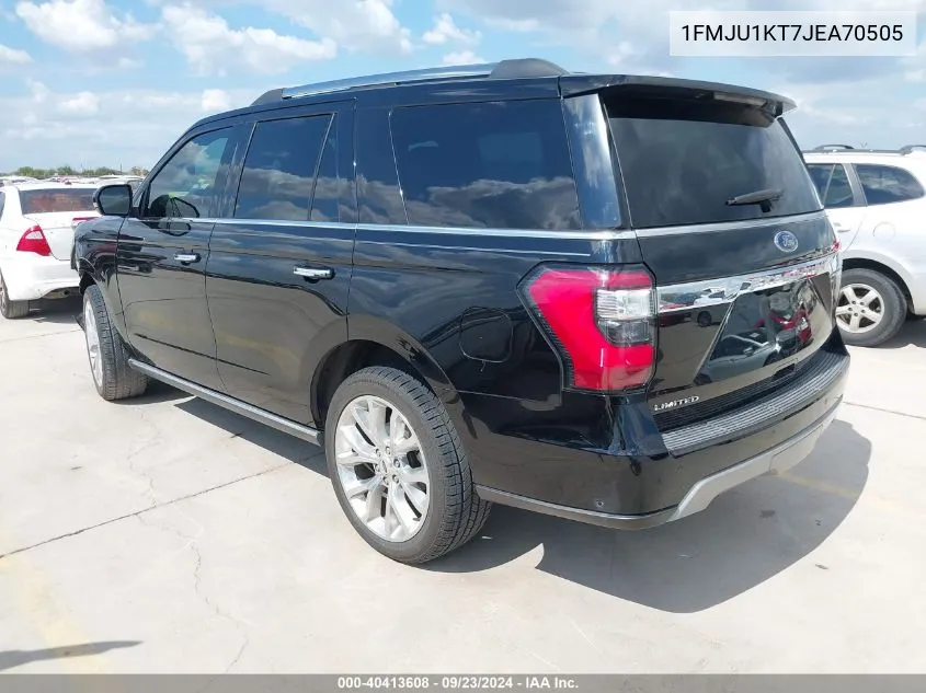 2018 Ford Expedition Limited VIN: 1FMJU1KT7JEA70505 Lot: 40413608