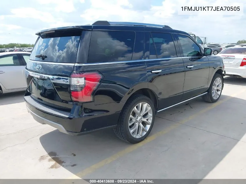 2018 Ford Expedition Limited VIN: 1FMJU1KT7JEA70505 Lot: 40413608