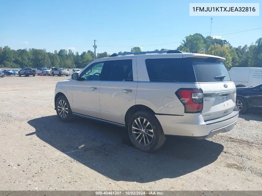 2018 Ford Expedition Limited VIN: 1FMJU1KTXJEA32816 Lot: 40461207