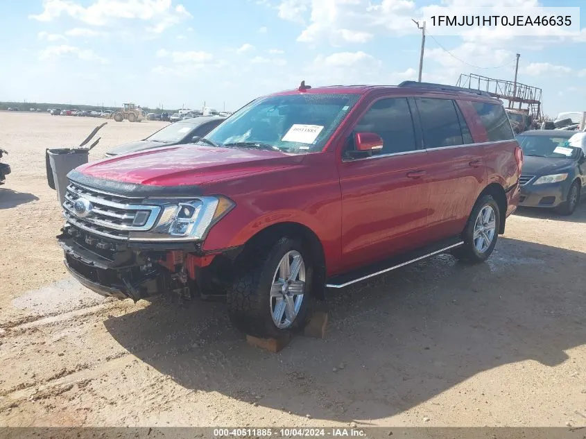 2018 Ford Expedition Xlt VIN: 1FMJU1HT0JEA46635 Lot: 40511885