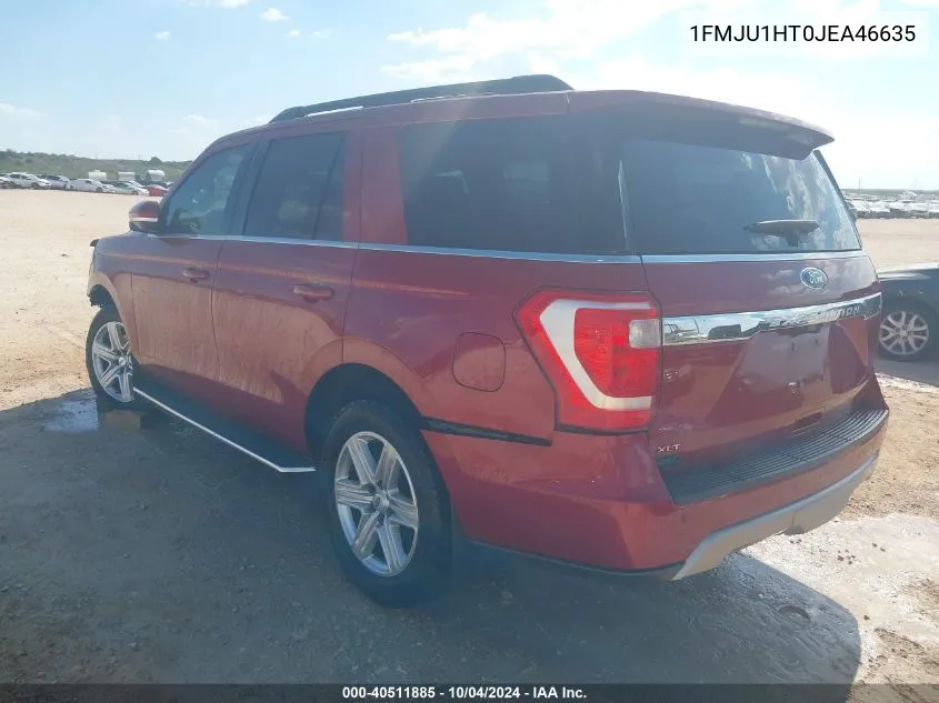 2018 Ford Expedition Xlt VIN: 1FMJU1HT0JEA46635 Lot: 40511885