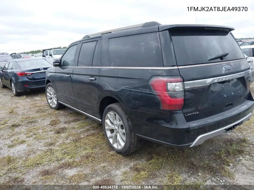 2018 Ford Expedition Max Limited VIN: 1FMJK2AT8JEA49370 Lot: 40534378