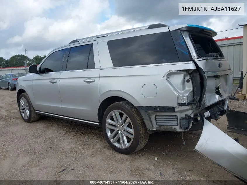 2018 Ford Expedition Limited VIN: 1FMJK1KT4JEA11627 Lot: 40714937