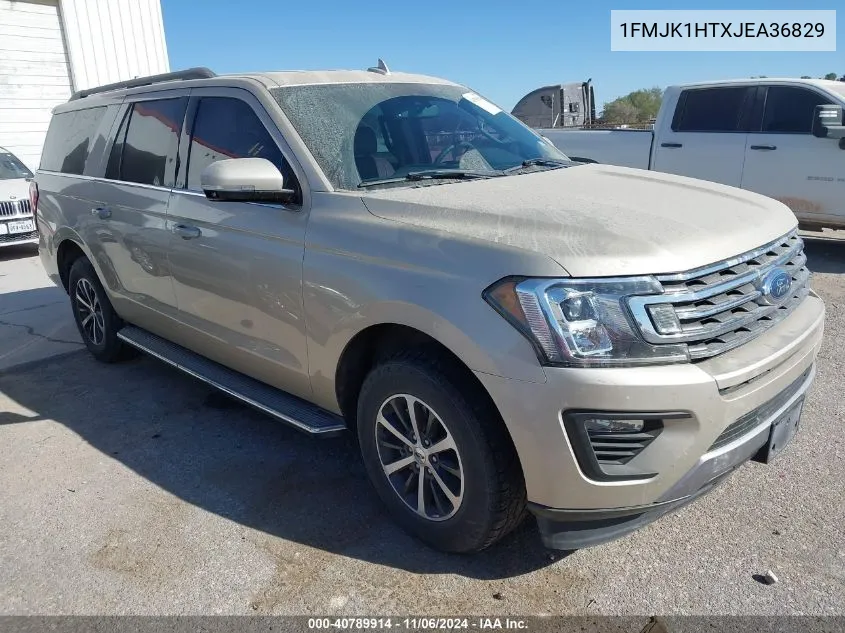 2018 Ford Expedition Max Xlt VIN: 1FMJK1HTXJEA36829 Lot: 40789914