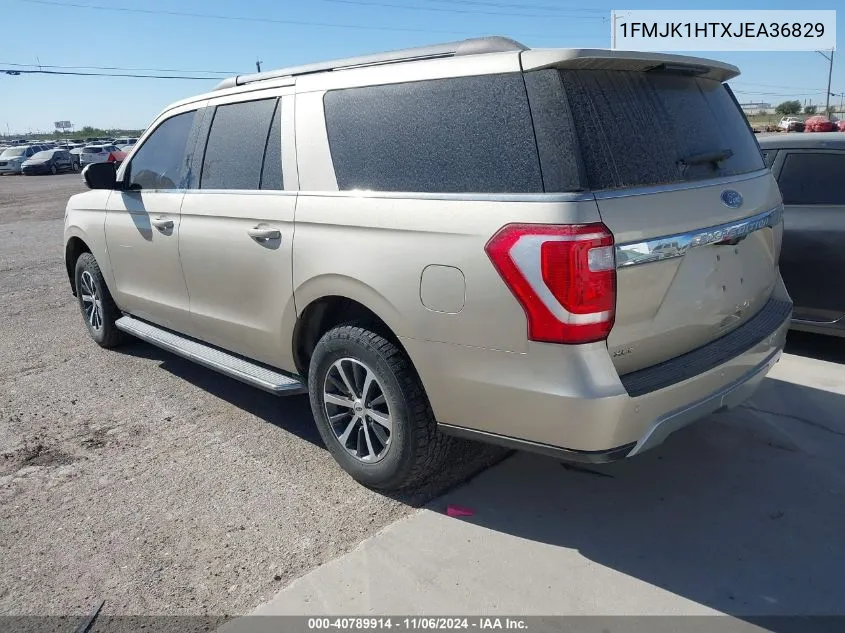 2018 Ford Expedition Max Xlt VIN: 1FMJK1HTXJEA36829 Lot: 40789914