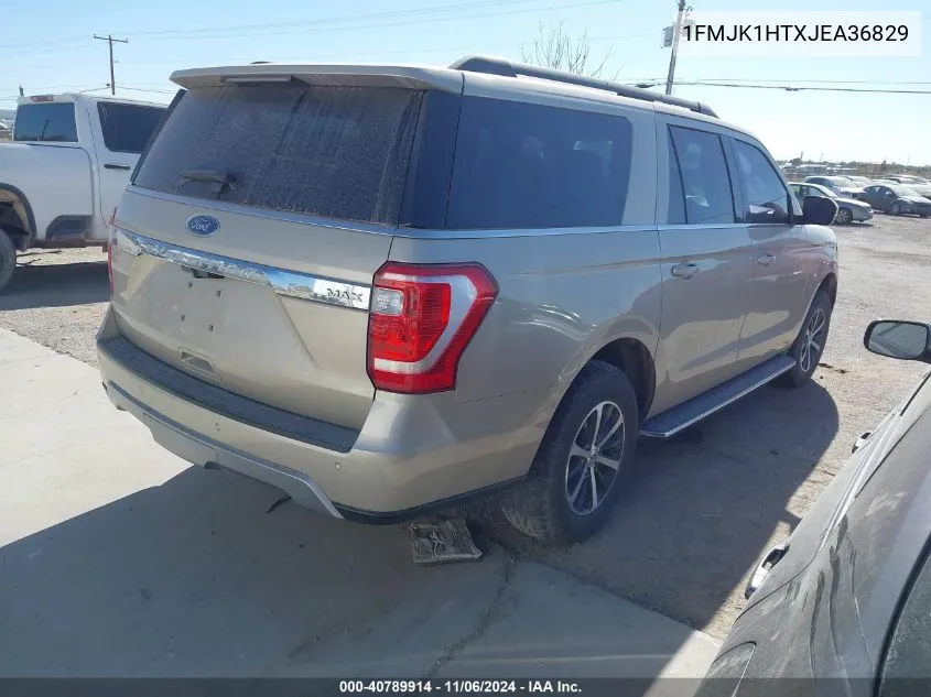 2018 Ford Expedition Max Xlt VIN: 1FMJK1HTXJEA36829 Lot: 40789914