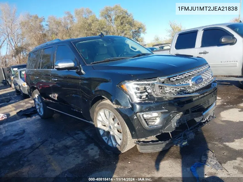 2018 Ford Expedition Platinum VIN: 1FMJU1MT2JEA21838 Lot: 40818414