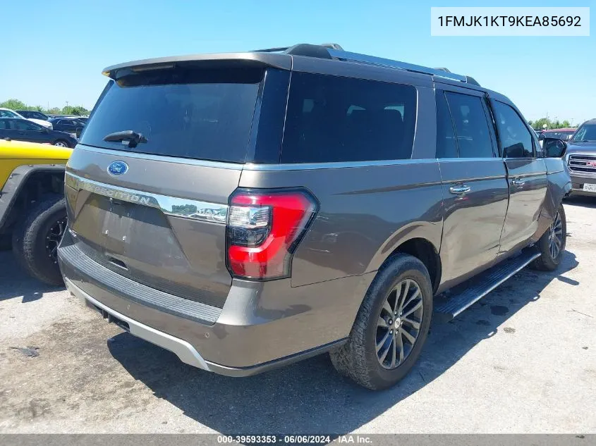 2019 Ford Expedition Max Limited VIN: 1FMJK1KT9KEA85692 Lot: 39593353