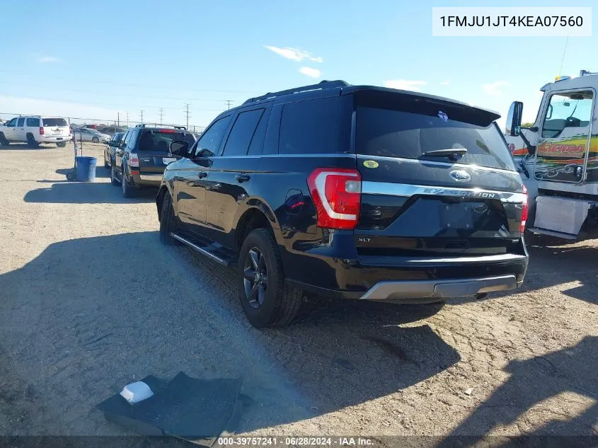 2019 Ford Expedition Xlt VIN: 1FMJU1JT4KEA07560 Lot: 39757241