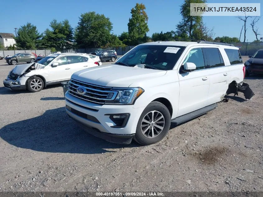 2019 Ford Expedition Max Xlt VIN: 1FMJK1JT7KEA43524 Lot: 40197051