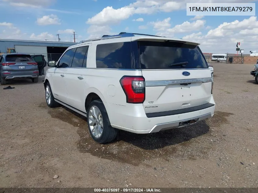 2019 Ford Expedition Max Platinum VIN: 1FMJK1MT8KEA79279 Lot: 40375097