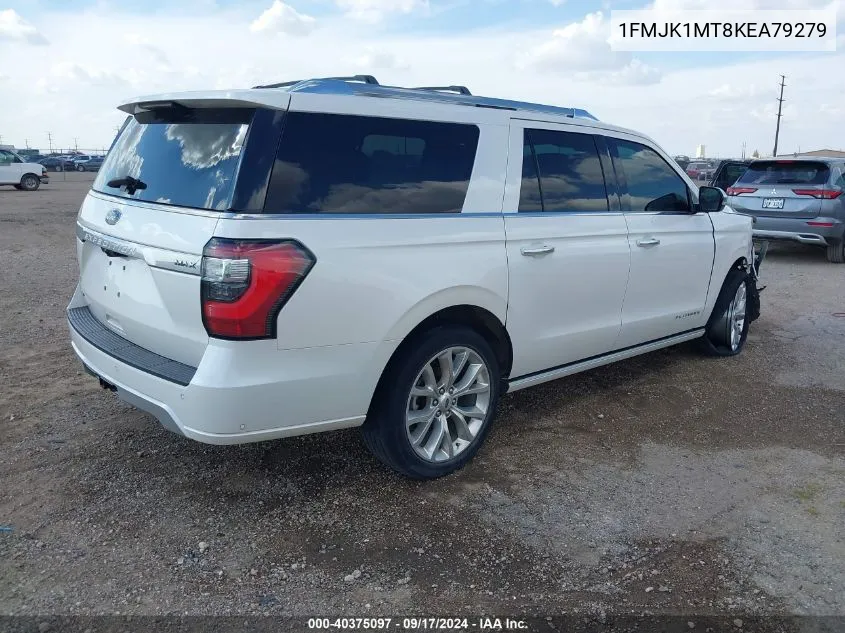 1FMJK1MT8KEA79279 2019 Ford Expedition Max Platinum