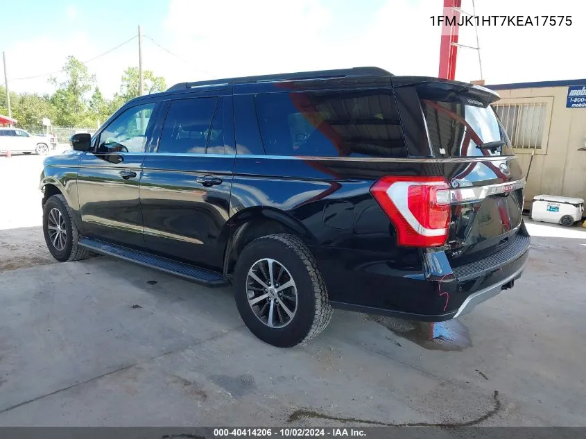 2019 Ford Expedition Max Xlt VIN: 1FMJK1HT7KEA17575 Lot: 40414206