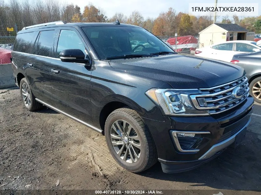 2019 Ford Expedition Max Limited VIN: 1FMJK2ATXKEA28361 Lot: 40735128