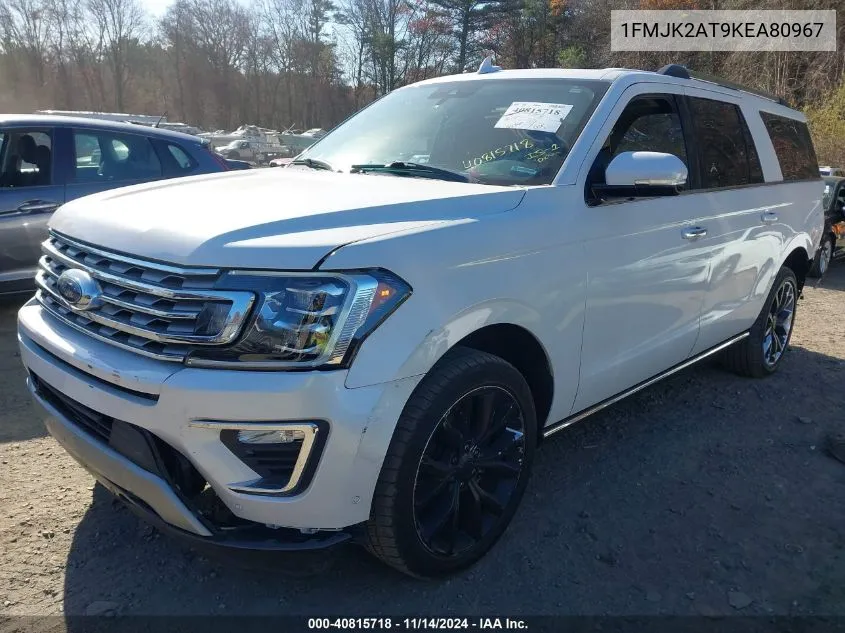 2019 Ford Expedition Max Limited VIN: 1FMJK2AT9KEA80967 Lot: 40815718