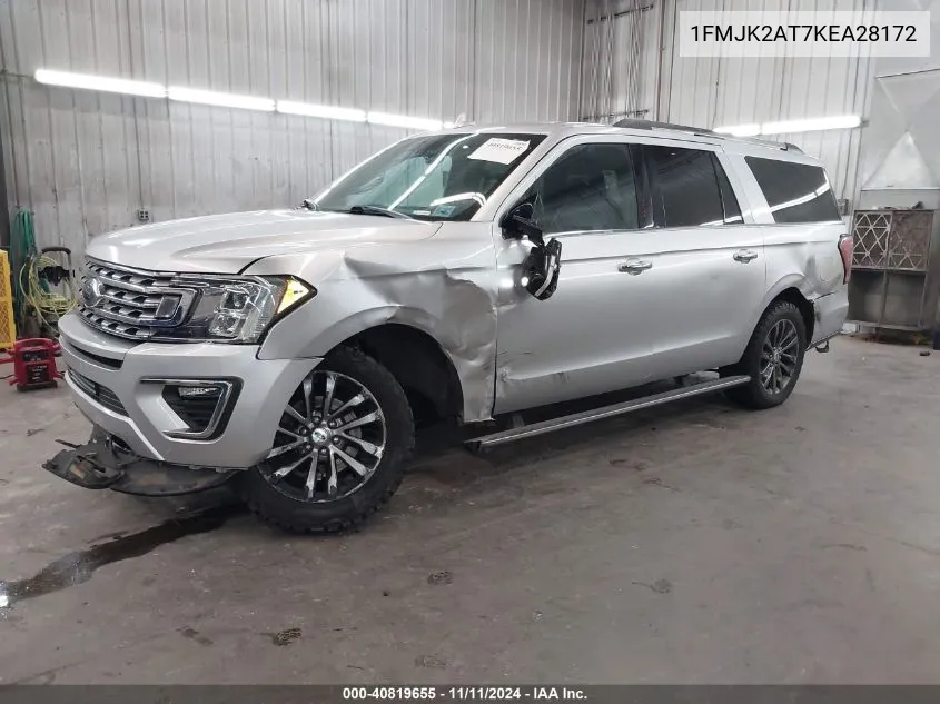 2019 Ford Expedition Max Limited VIN: 1FMJK2AT7KEA28172 Lot: 40819655