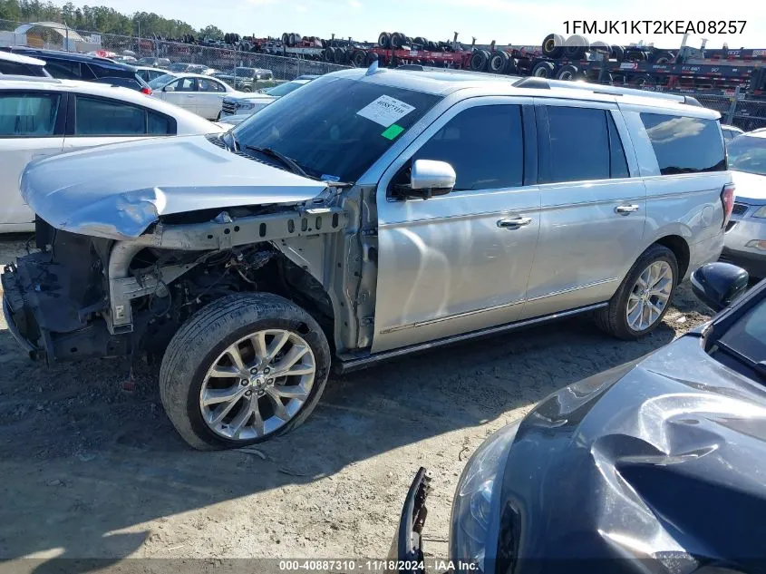 2019 Ford Expedition Max Limited VIN: 1FMJK1KT2KEA08257 Lot: 40887310