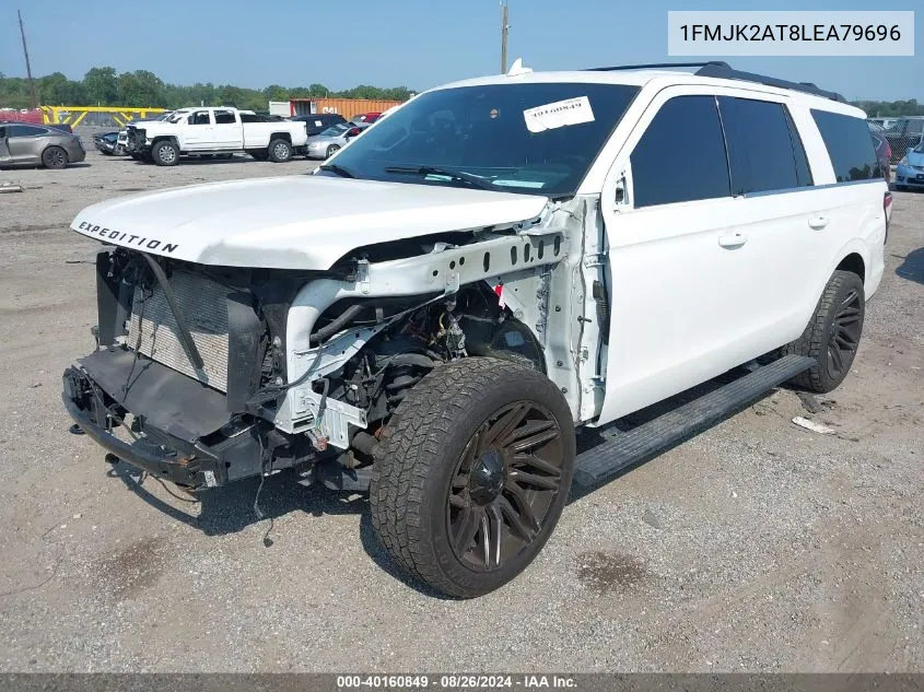 2020 Ford Expedition Limited Max VIN: 1FMJK2AT8LEA79696 Lot: 40160849