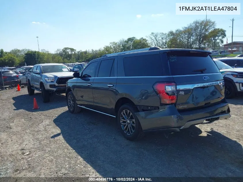 2020 Ford Expedition Limited Max VIN: 1FMJK2AT1LEA47804 Lot: 40496776