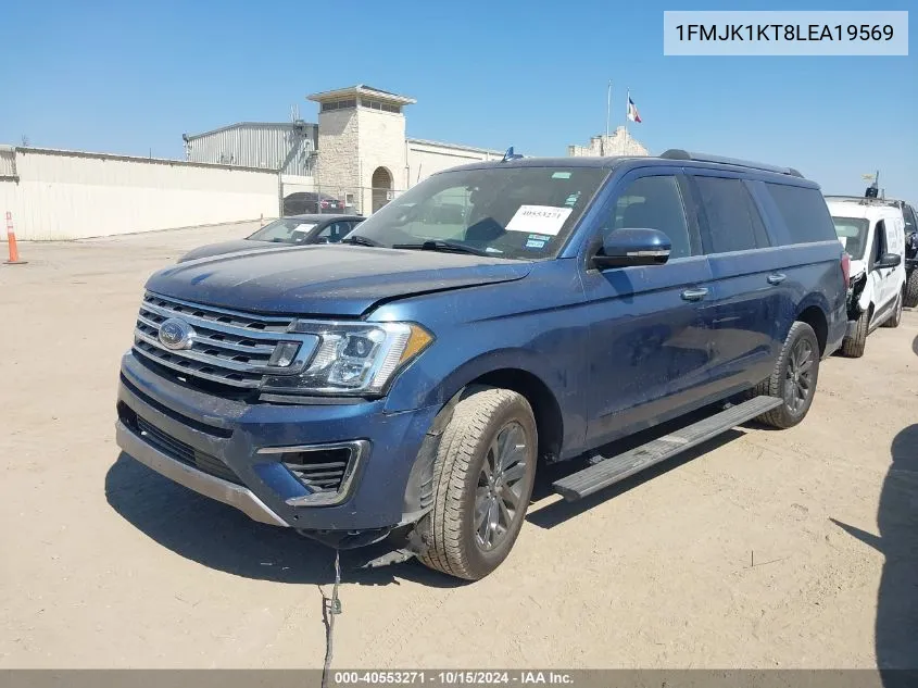 2020 Ford Expedition Limited Max VIN: 1FMJK1KT8LEA19569 Lot: 40553271